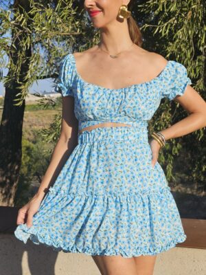 Conjunto Margaret Azul